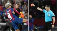 PSG mewujudkan come back apik untuk mempermalukan tuan rumah Barcelona dengan skor 4-1 dalam duel leg kedua perempat final Liga Champions 2023/2024, Rabu (17/4/2024). Kartu merah yang menimpa Xavi dan Ronald Araujo menjadi petaka bagi Barca. Kemenangan PSG ini memastikan langkah mereka mengamankan tiket semifinal dengan agregat 6-4.