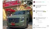 Mobil dinas pejabat di Indonesia pakai Cadillac Escalade (plat dinas official)