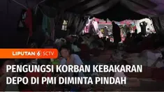 Pengungsi korban kebakaran Depo Pertamina Plumpang yang masih bertahan di halaman Kantor Palang Merah Indonesia Jakarta Utara, diminta untuk segera pindah paling lambat hari Kamis besok.