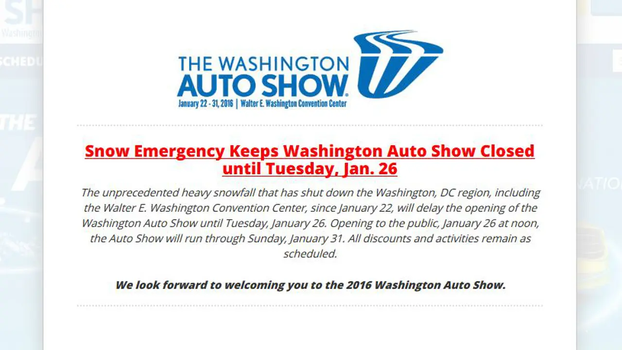 Badai Salju Halangi Pameran Otomotif Washington