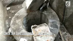 Seorang pria bunuh diri dengan terjun ke dalam sumur setelah cintanya ditolak orangtua sang kekasih hati.