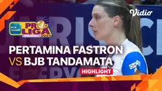 Berita video highlights laga pekan kedua putaran pertama PLN Mobile Proliga 2023 antara Jakarta Pertamina Fastron melawan Bandung BJB Tandamata, Kamis (12/1/2023) sore hari WIB.