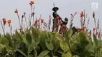 Patung Pahlawan terlihat di Taman Tugu Tani, Jakarta, Rabu (9/1). Taman Tugu Tani masuk dalam rencana revitalisasi lima taman yang ada di Jakarta pada tahun ini. (Liputan6.com/Helmi Fithriansyah)