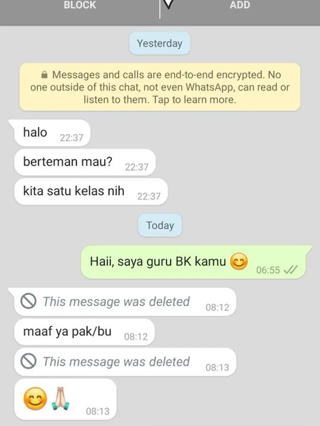 6 Chat Murid ke Ibu Guru Dikira Teman Sekelas Ini Bikin Tepuk Jidat