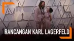 Pasangan Jason Momoa dan Lisa Bonet mengenakan pakaian yang dirancang oleh Karl Lagerfeld di Oscar 2019. Ini rancangan Karl terakhir sebelum ia meninggal pada 19 Februari 2019.