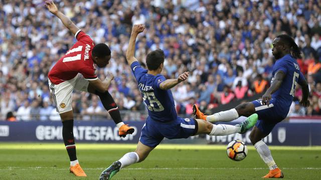 Manchester United, Chelsea,Piala FA 2018