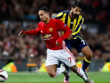 Memphis Depay menjadi salah satu pemain yang diincar Juventus pada bursa transfer Januari 2017 nanti. (Action Images via Reuters/Jason Cairnduff)