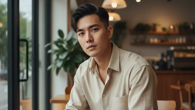 Model Rambut Pria Korea Comma Hair