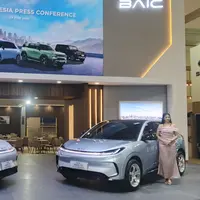 Momen peluncuran BAIC T1 di GIIAS 2026. (Liputan6.com)