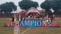 Persiga Trenggalek juara Liga 3 Asprov PSSI Jawa Timur. (Bola.com/Zaidan Nazarul)