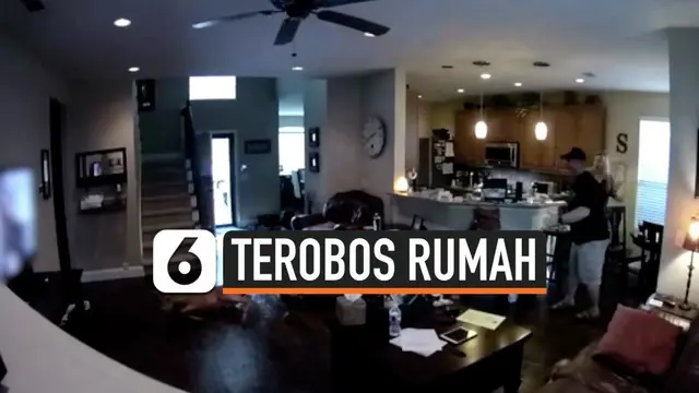 Sebuah keluarga terkejut setelah seekor rusa masuk ke rumah mereka dengan cara menerobos pintu depan. Mereka menghubungi pihak berwenang terkait insiden tersebut.