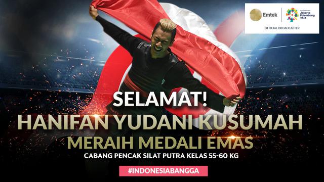 Selamat Meraih Medali Emas Hanifan Yudani Kusumah