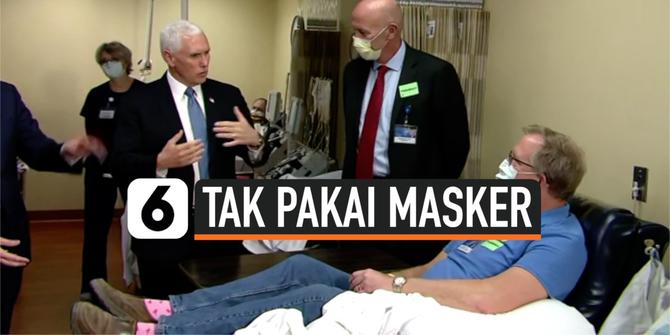 VIDEO: Wapres AS Mike Pence Kunjungi RS Corona Tanpa Masker