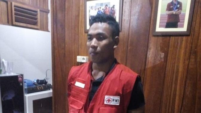 Lalu Muhammad Zohri siap membantu PMI untuk pulihkan tanah kelahirannya, Lombok (Twitter.com/@palangmerah)