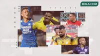 Wander Luiz, Renan Silva, Bruno Silva, Jaimerson Xavier, Fransisco Torres. (Bola.com/Dody Iryawan)