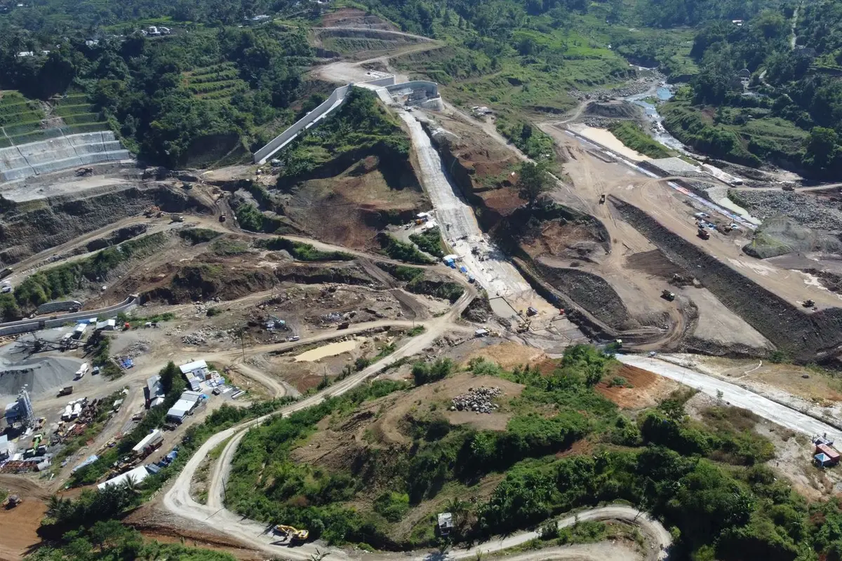 Bendungan Jlantah di Kabupaten Karanganyar, Jawa Tengah