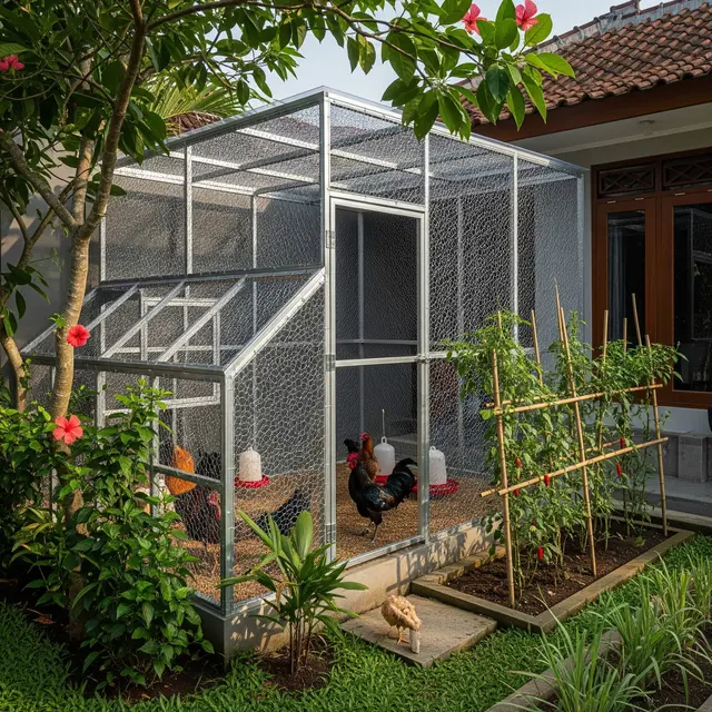 9 Desain Kandang Ayam Estetik Menyatu dengan Taman Rumah, Harmoni Fungsional dan Keindahan