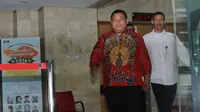 Anggota Komisi V DPR Fathan Subchi usai diperiksa KPK, Selasa (17/1/2017). (Liputan6.com/Helmi Affandi)