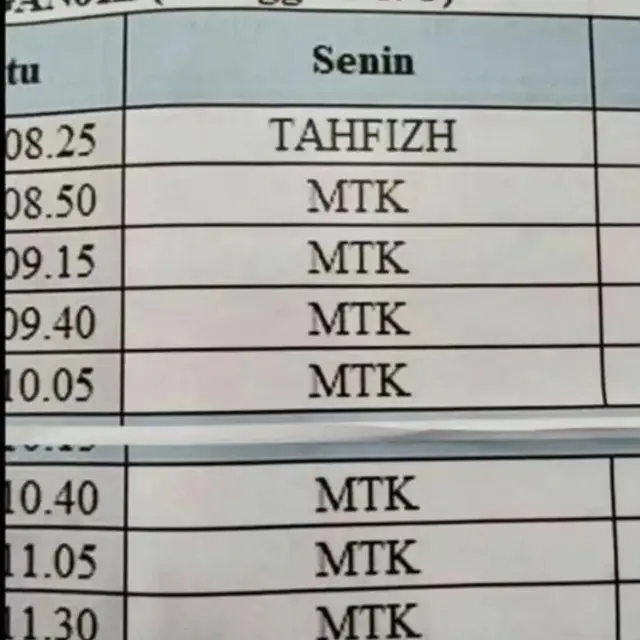 6 Potret Jadwal Pelajaran Sekolah Full Eksak dalam Sehari, Bikin Pusing Duluan
