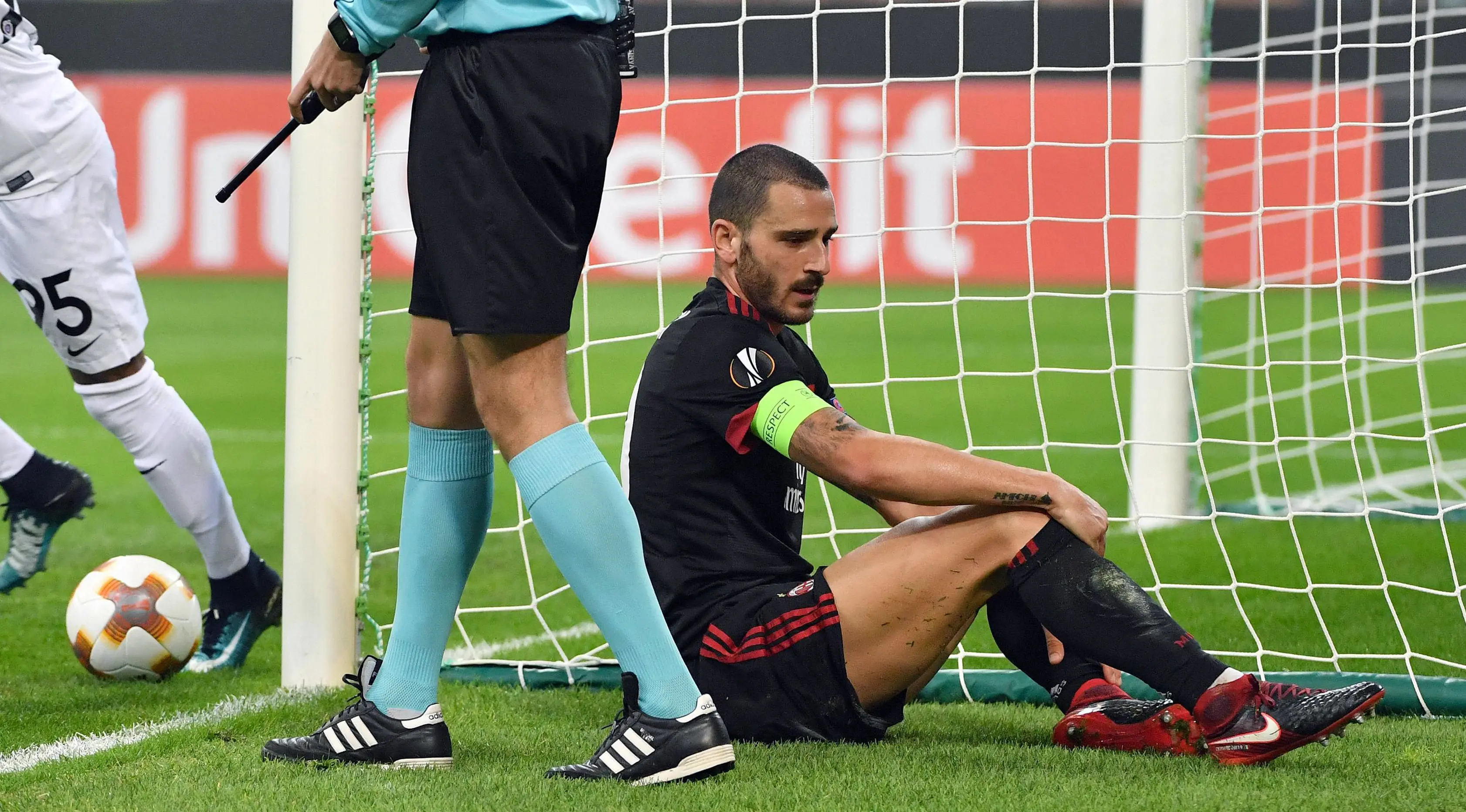 Pemain AC Milan, Leonardo Bonucci. (Daniel Dal Zennaro/ANSA via AP)