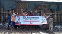 Deklarasi petambak Garam Cirebon dukung Prabowo-Gibran . (ist)