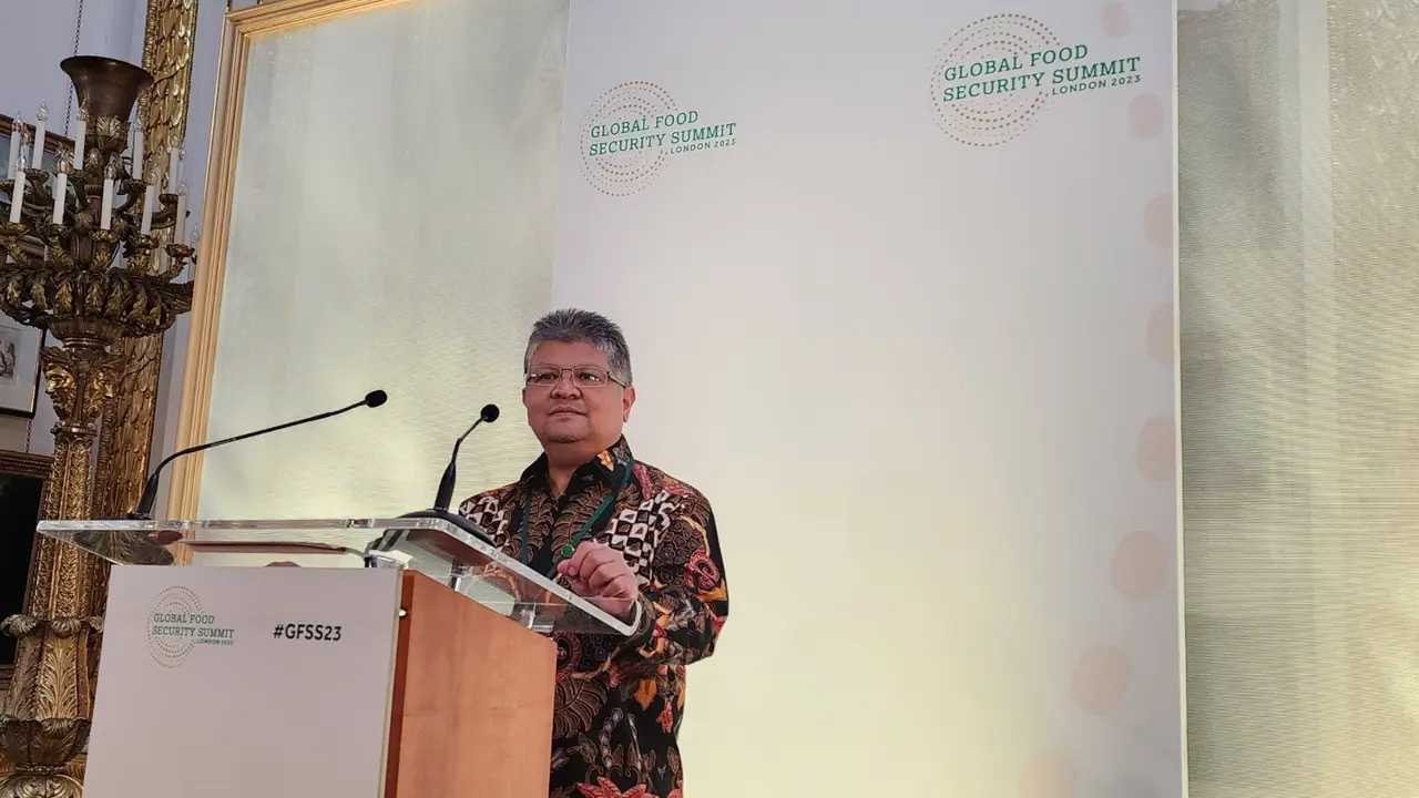 Deputi Bidang Koordinasi Pangan dan Agribisnis Kementerian Koordinator Bidang Perekonomian Dida Gardera menghadiri Global Food Security Summit (GFSS 2023). (Dok Kemenko Perekonomian)