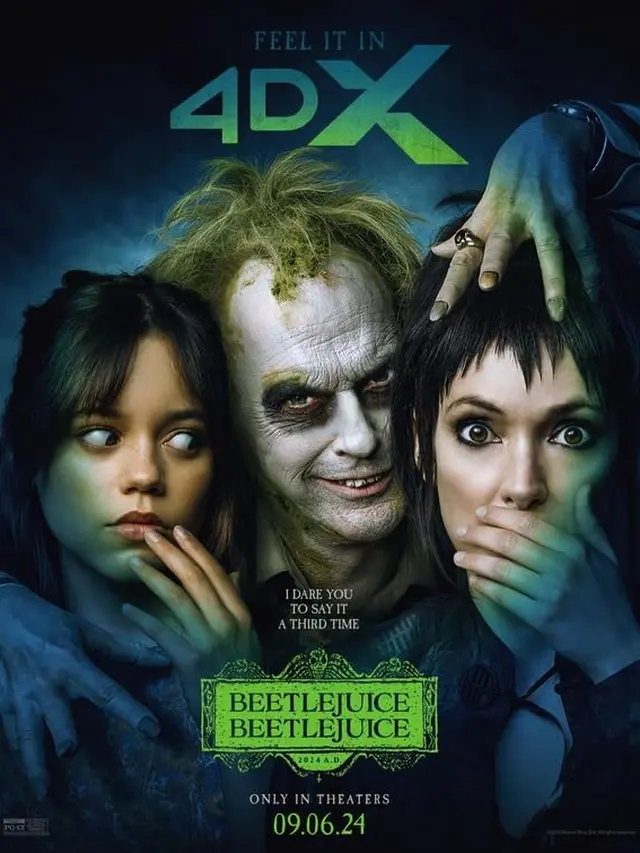 Poster film Beetlejuice Beetlejuice. (Foto: Dok. Warner Bros. Pictures/ IMDb)