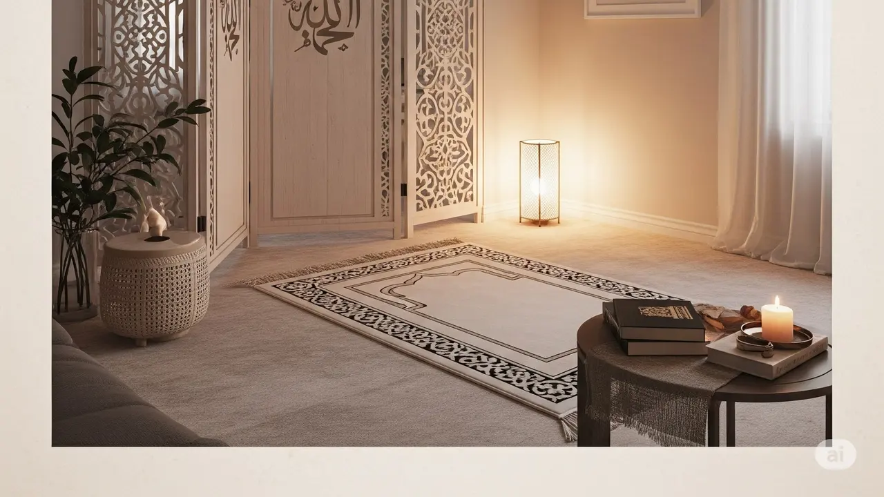 Desain Mushola dalam Rumah Sederhana. Foto: Gemini