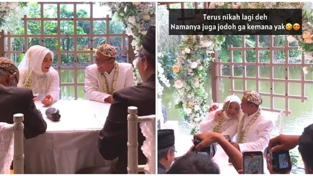 Viral Pasangan Ini Menikah Lagi Usai Cerai 6 Tahun Lalu, Sang Anak Turut Mendampingi
