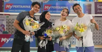 Lesti dan Rizky Billar sukses curi perhatian di Turnamen Olahraga Selebriti Indonesia. [Instagram @rizkybillar]