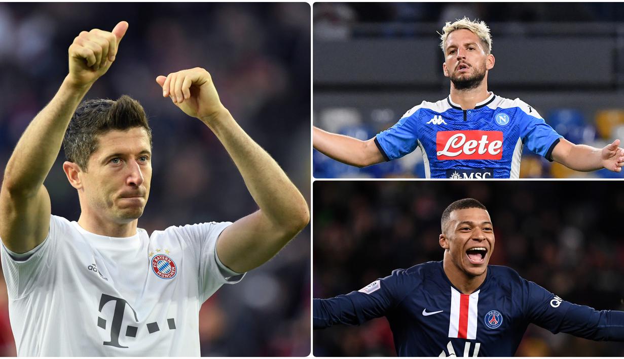 Foto Top Scorer Sementara Liga Champions 2019 20 Robert
