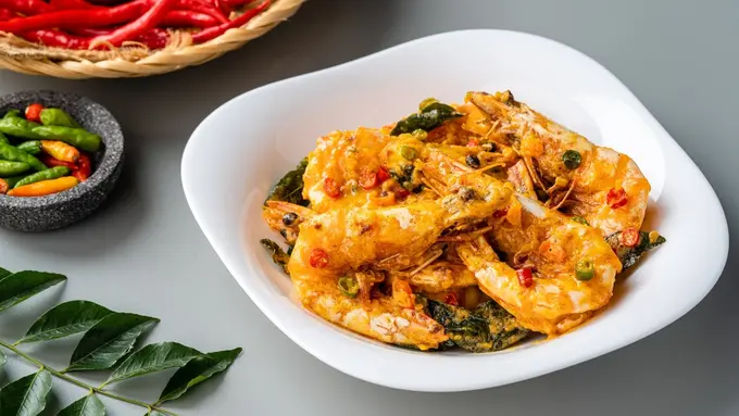 Udang goreng kari