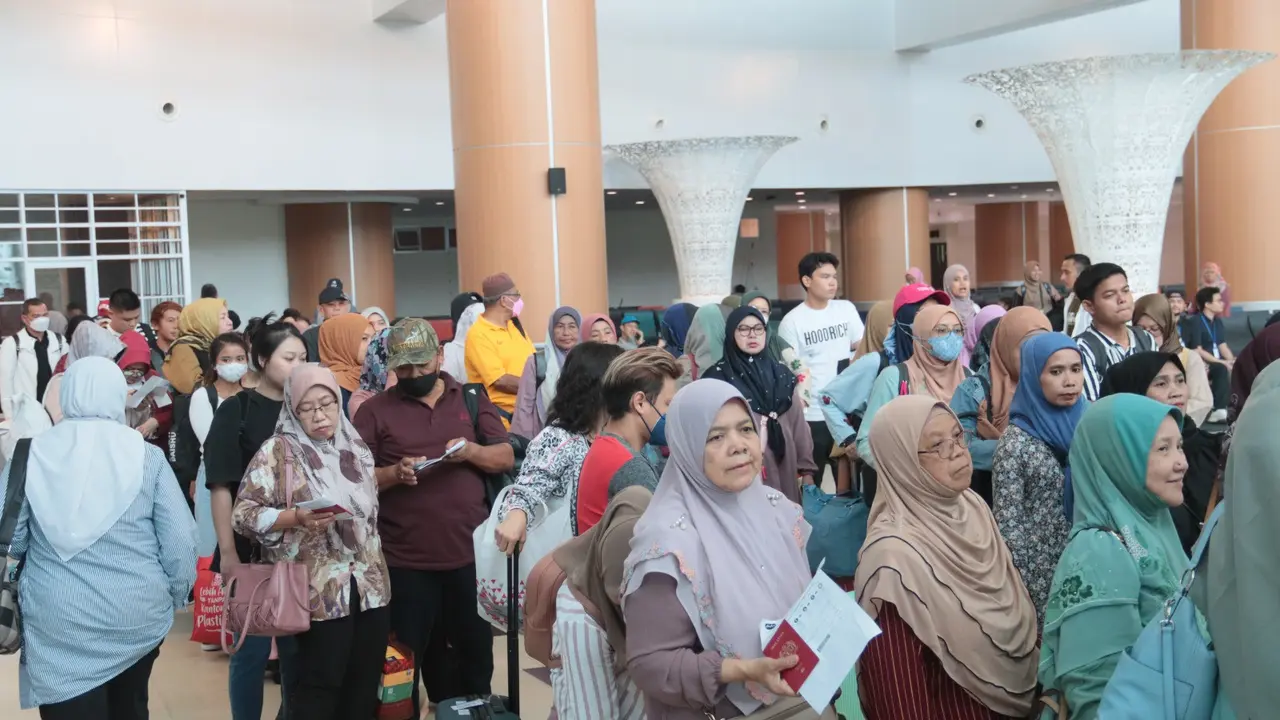 Tingkat keterisian penumpang pesawat (load factor) di Bandara Kertajati dalam tren meningkat dalam 10 hari terakhir. (Dok Angkasa Pura II)