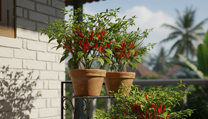 Ide Kebun Cabai di Teras Sederhana. Gemini