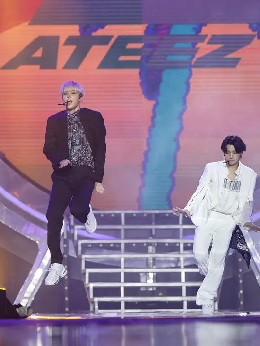 Ateez di Istora Senayan Jakarta, Jumat (20/9/2019). (Bambang E. Ros/Fimela.com)