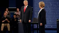 Debat 'Panas' Kedua Capres AS, Hillary Menang Atas Trump