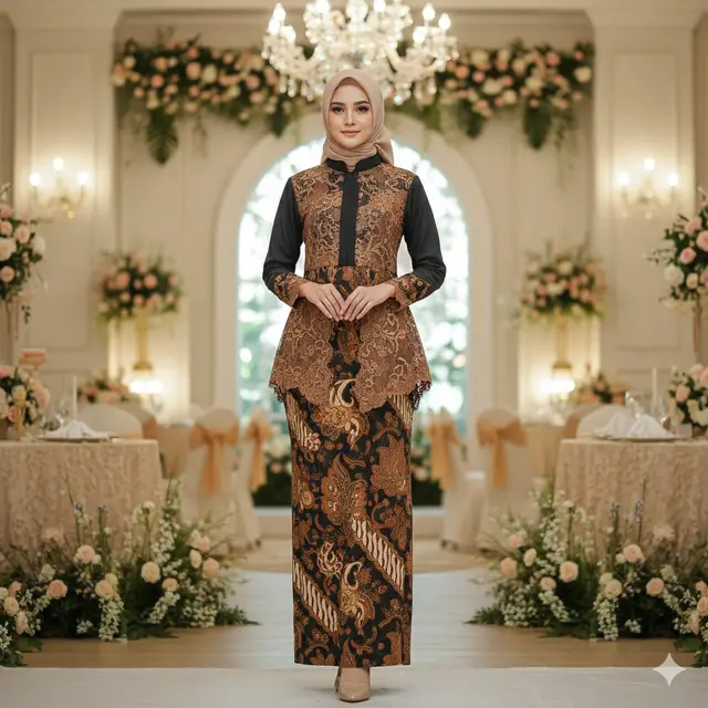 Model Gamis Batik Buat Kondangan