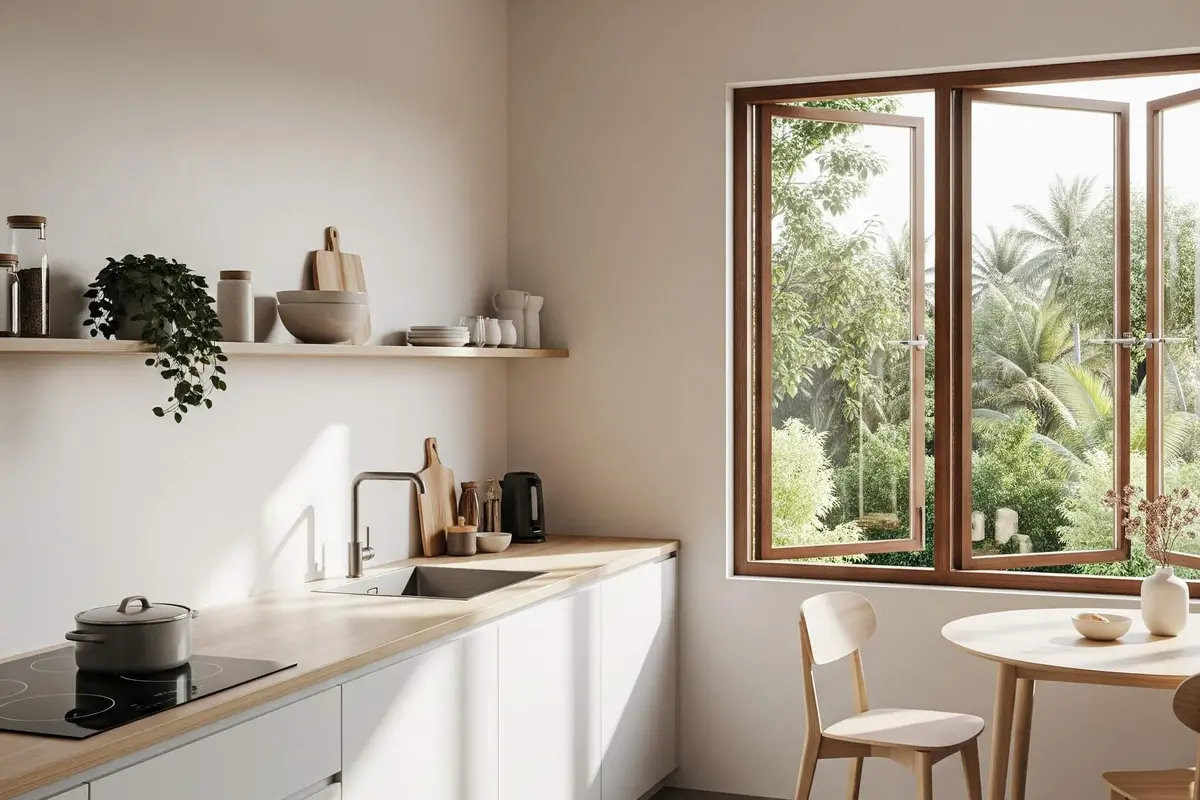 Desain Dapur Kecil Ukuran 3x3 Tapi Terasa Lega
