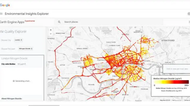 Environmental Insights Explorer. Dok: Google