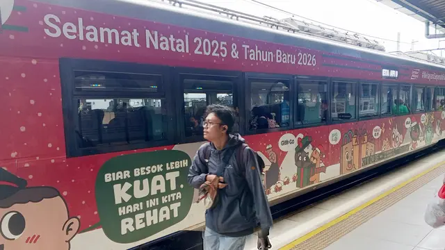KAI berikan diskon tarif perjalanan KA saat momen Libur Natal dan Tahun Baru 2026 pada 22 Desember 2025-10 Januari 2026. (Foto: KAI)