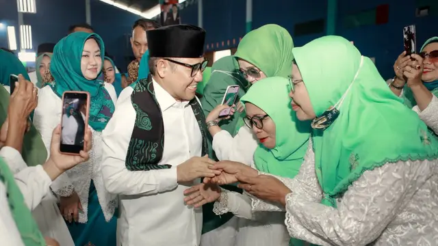 Calon wakil presiden (cawapres) nomor urut satu Muhaimin Iskandar (Cak Imin)