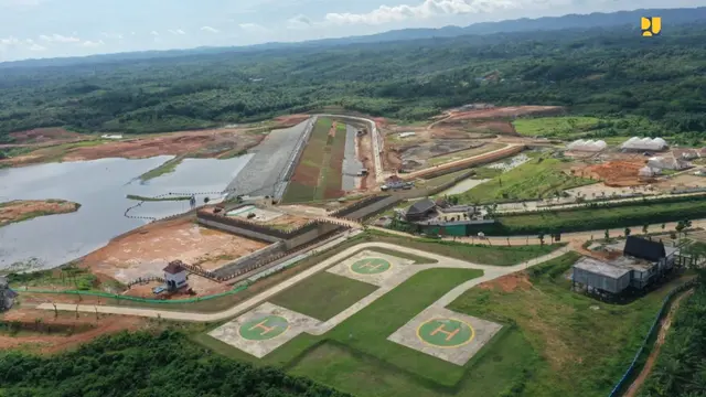 Hingga saat ini progres konstruksi infrastruktur dasar IKN Nusantara Tahap 1 telah mencapai 62,65%. (Dok Kementerian PUPR)