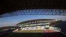 Suasana dari Stadion Wibawa Mukti di Cikarang, Jawa Barat, Senin (10/9/2018). Stadion dengan kapasitas 28.778 ini mulai digunakan sejak tahun 2014 lalu. (Bola.com/Vitalis Trisna)
