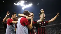 Sudah enam laga di semua kompetisi musim 2017/2018 dilewati AC Milan dengan kemenangan beruntun. (Marco BERTORELLO / AFP)