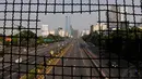 Kondisi ini tentu berbeda dengan situasi sehari-hari, termasuk akhir pekan, Jakarta, (5/10/14). (Liputan6.com/Johan Tallo)