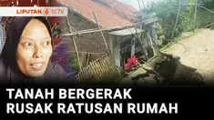 Bencana tanah bergerak di Brebes, Jawa Tengah, merusak lebih dari 100 rumah warga. Kini warga yang rumahnya rusak terpaksa tinggal di tenda pengungsian atau rumah kerabatnya.