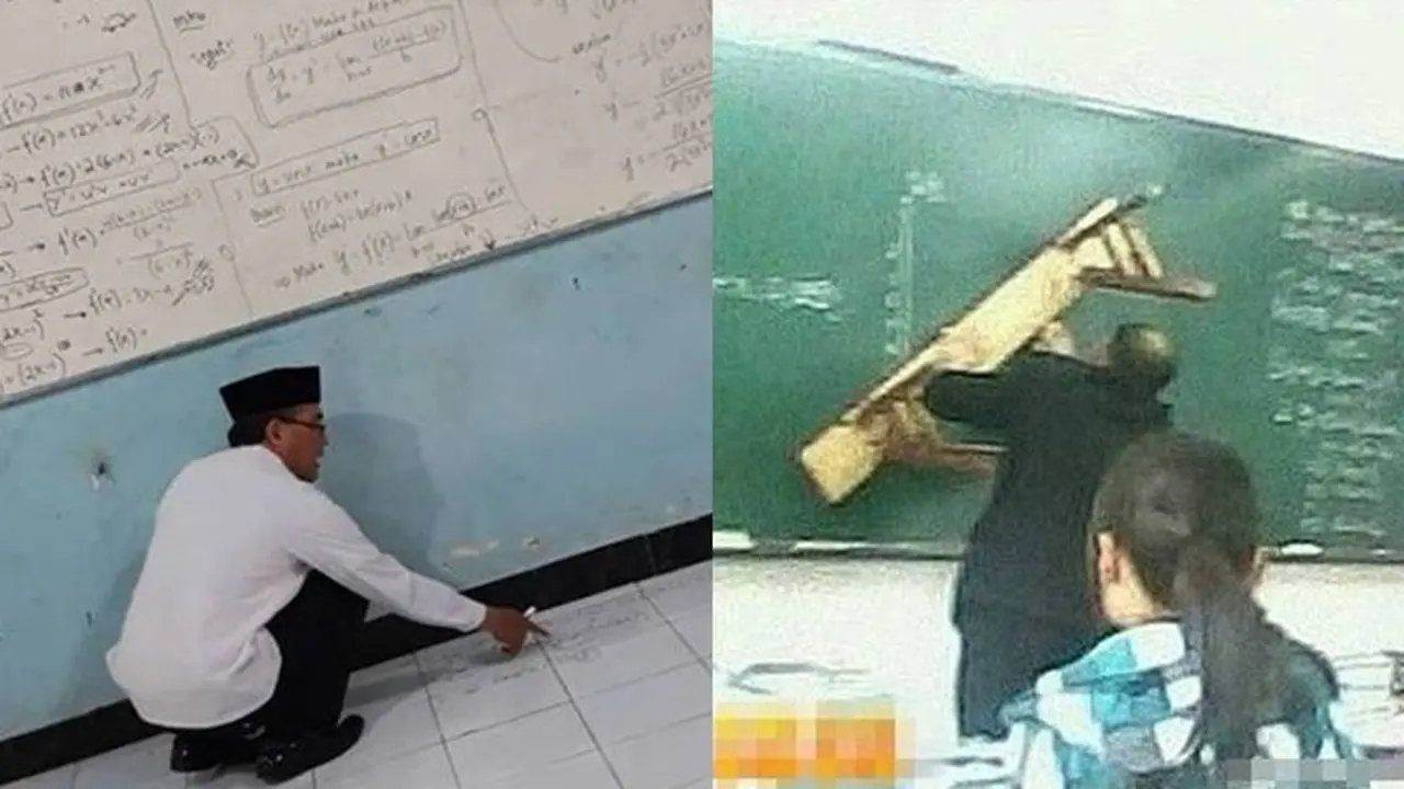 6 Aksi Guru Terlalu Semangat Mengajar Ini Kocak, Murid Terheran-Heran