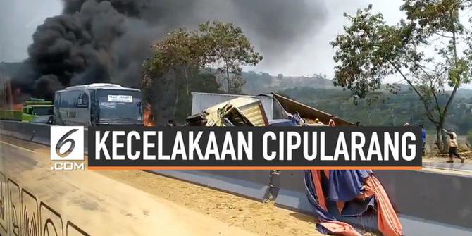 VIDEO: Tabrakan Maut di KM 91 Tol Cipularang
