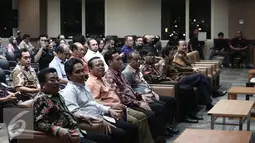 Suasana penutupan Evalusi Dengar Pendapat (EDP) di kantor KPID, Jakarta, Selasa (17/5). Ke depannya Stasiun televisi akan menambah konten lokal dalam setiap tayangannya. (Liputan6.com/Faizal Fanani)