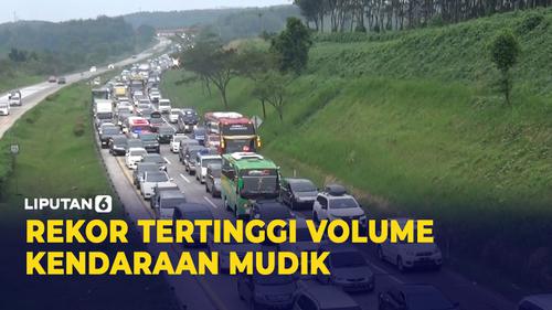 VIDEO: Volume Kendaraan Mudik Lebaran 2022 Cetak Rekor Tertinggi